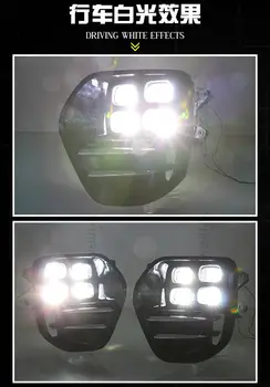 Avto Dnevno Svetlobo LED 6500K Za Kia KX5 2016-2019 Spremenjen LED Dnevnih Luči KX5 Luči za Meglo Skupščine