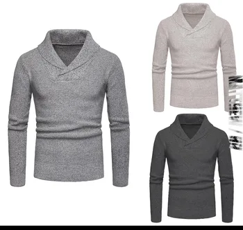2020 Moški pulover casual men ' s Proti-Vrat dolg rokav topel pulover poslovni moški priložnostne vrh A033