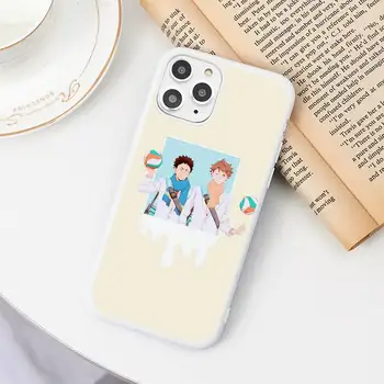 Anime Haikyuu Oikawa Telefon Primeru Sladkarije Bele Barve za iPhone 11 pro XS MAX 8 7 6 6S Plus X 5S SE 2020 XR - 