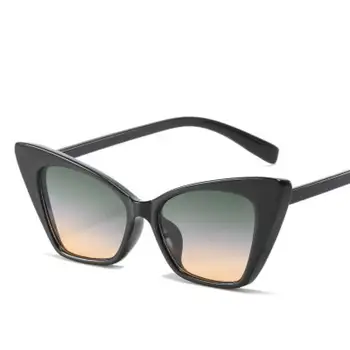 Retro Cat Eye Velik Okvir Sončna Očala Ženske 2021 Luksuzne Blagovne Znamke Oblikovalec Letnik Osebnost Sončna Očala Ženski Plaži Ulica Odtenek - 
