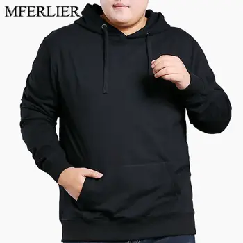 Jesenski Zimski pulover s kapuco moških 5XL 6XL 7XL bankrot 150 cm Plus velikost dolgimi rokavi moški pulover s kapuco 3 barve - 