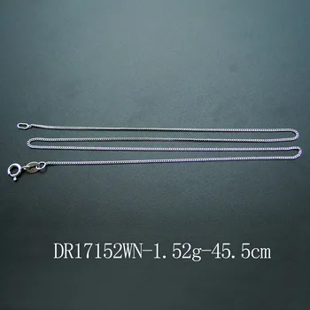 Najbolje prodajan 3pcs/vrečko 925 sterling srebro verige Obesek Ogrlice 0.65 mm kabel verige Srebro Primerni za Obesek čar za ženske/moški - 