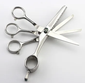 Upscale Japonska 440c 5.5 palčni 3 v 1 rezanje + redčenje + redčenje las škarje škarje za lase clipper barber frizerske škarje - 