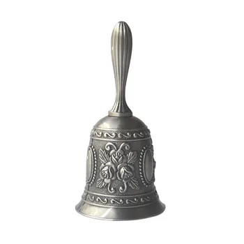 Ročni Signalni Zvonec Kovinske Obrti Ton Policaj Trgovina Roko Bell Čaj Bell Obrti Poročno Dekoracijo Alarm Cerkev Medenina Cvetlični motiv - 