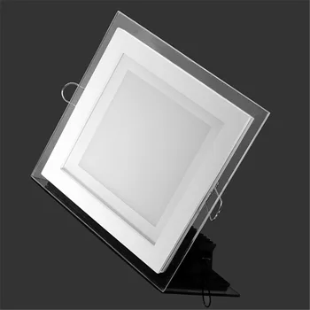 30pcs 9W Kvadratnih Steklena Plošča, Svetloba, možnost zatemnitve Vgradne LED Panel Downlight Naravno Bela - 