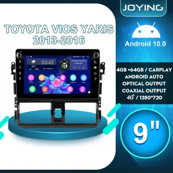 Autoradio Android 1 din Radio, GPS Multimedia Player Carplay Pogled od Zadaj Kamero DVR 4G Za Toyota Vios Yaris 2013 2016 - 