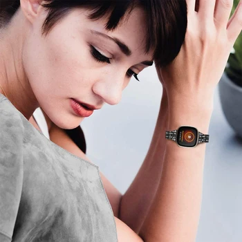 Trak za Fitbit Obratno 3 Band Kovinska Zapestnica Pasu Ženske Moški Watchband za Fitbit Občutek Band Versa3 Manžeta - 