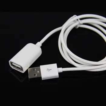 Bela PVC, Kovinski USB 2.0 Moški Ženski Podaljšanje Adapter 3 m Kabel 1m Kabel E5F0 - 