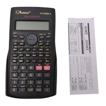 Študent Multi-Funkcijo 2-Linijski Zaslon 12 Mestno Elektronski Znanstveni Kalkulator - 