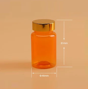 20pcs 100 ml Plastične Pomaranče Steklenice, Medicine Steklenice, Kapsule Steklenice, Farmacevtskih Razreda embalaža - 
