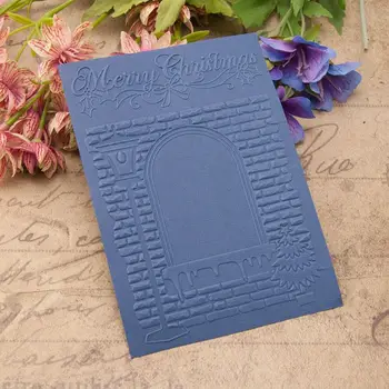 Plastični Reliefi Mape, Matrice Predlogo Plesni DIY Scrapbooking Papir, Foto Album Kartico Dekoracijo Vesel Božič - 
