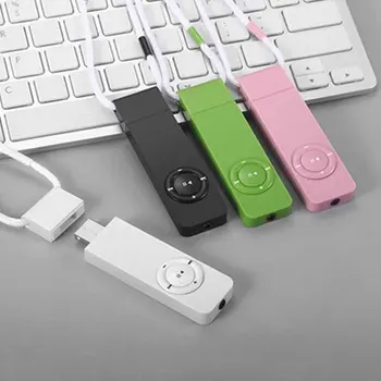 Mini Prenosni Digitalni Visi Vrv Darilo Študent USB Rechargeble Zvočno Kartico Vstavite MP3 Predvajalnik Poslušanje Glasbe S Pokrovom Ultra Tanek - 
