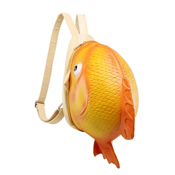 2018 nove 3D ribe nahrbtnik torba osebnost ustvarjalne srečno ribe nahrbtniki moških in žensk smešno srčkan hišne vrečko - 