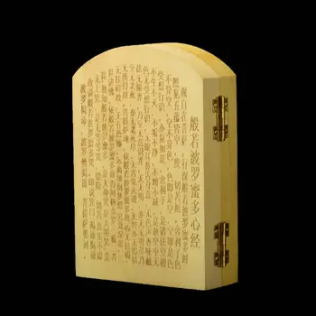 Odlično Urejena Handwork Stare Polje Lesa Izrezljane Kwan-Yin Amulet Polje Kip - 