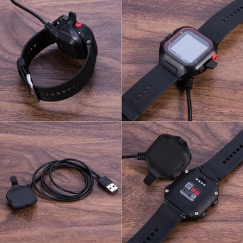 Polnilnik USB Dock Postajo Zibelka Kabel za Garmin Forerunner 25 Watch Velikost L/S - 