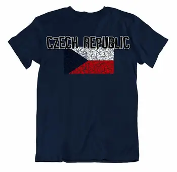 Zastavo T-Shirt češka Moda Državi, trgovina s Spominki, Darila Tee logo majica s kratkimi rokavi - 