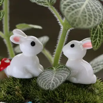 NEW Vroče Prodaje Mini Zajec Ornament Miniaturne Figurice Rastlin Pot Vrt Dekor Igrače, Domače Obrti Klasična Umetnost Zbirateljske - 