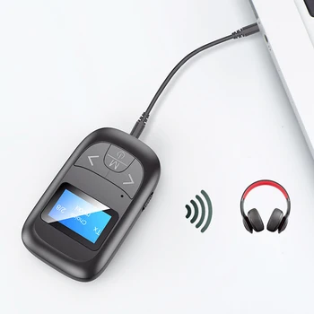 5.0 Bluetooth Adapter za LED Zaslon Brezžični Audio Modri Zob Oddajnik Sprejemnik za PC TV Avto AUX Glasbe Pošiljatelja Adaptador - 
