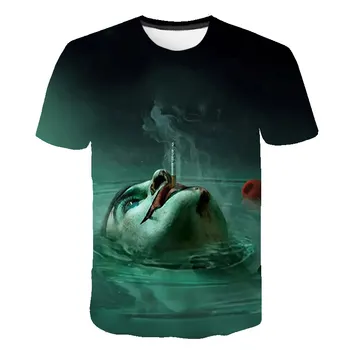 2020 Novo Mens Poletje Lobanje Poker Tiskanja Moški T-shirt Kratek Rokav 3D Klovn harajuku T-Shirt Priložnostne Dihanje T-shirt velikost T-shirt - 
