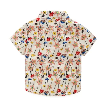 2019 poletje Moda Fant, ki je obleka komplet dojenček fant cvet bo ustrezala nastavite Otroci set otroške poletne obleke fant cvet majice+traper hlače - 