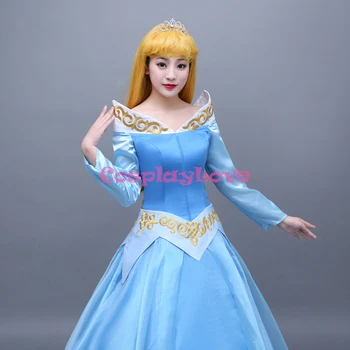 CosplayLove Trnuljčica Otrok, Odraslih, Modra Šipek Rose Princesa Aurora Obleko Cosplay Kopalke Po Meri - 