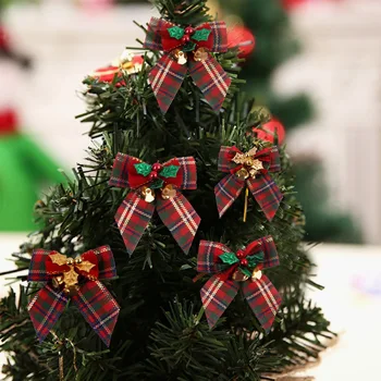 Božič lok s železni zvonovi Božična darila, Božični venec Božično drevo okraski Predalčni lok lok Predalčni - 