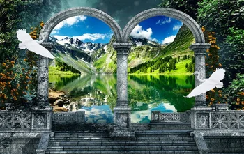 Po meri 3d ozadje, Secret Garden Čudežni deželi 3D stereoskopski TV ozadje pokrajine Doma Dekoracijo - 