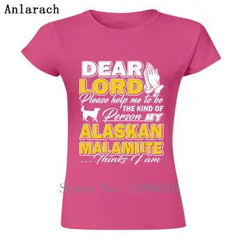 Modeli T-Shirt Za Priložnostne Alaskan Malamute Ženske T Shirt Naravnega Bombaža Preprost Camisas Hombre Poletnih O-Vrat Vrhunske Kakovosti - 