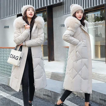 Ženski zimski plašč, ženske haljo, korejski slog 2020, debel bombaž kapa parka, ženska oblačila pph2379 - 