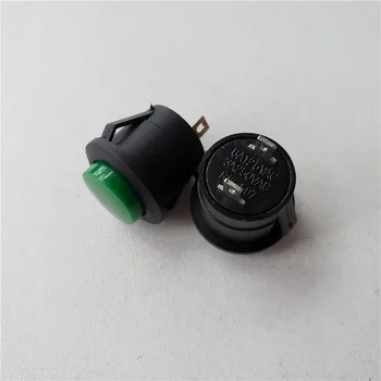 35pcs pritisni gumb Stikala 250V 3A Self reset stikalo 2 pin Snap tip R13-507K 16 mm brez zaklepanja za napajanje, Alarm, vklop - 