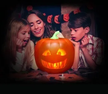 Halloween Buče Flash Govorimo Animirani LED Bučna Igrača Projekcija Svetilka za Domačo Stranko Luč Dekor Rekviziti Dropshipping - 