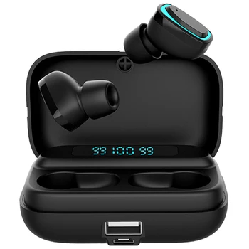 KS01 TWS Bluetooth 5.0 Mini Šport 3screen Digitalni Zaslon Slušalke Polnjenje Box Brezžične Slušalke Stereo Nepremočljiva Čepkov - 