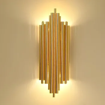 Nordice aplique luz pared steno svetlega lesa postelji hodnik, jedilnica doma deco lampara pared - 