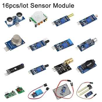 16pcs/veliko kompletu Senzor 16 Vrste Senzor Modul za Raspberry Pi 3B+ / 3B za DIY Razširitev Odbor - 