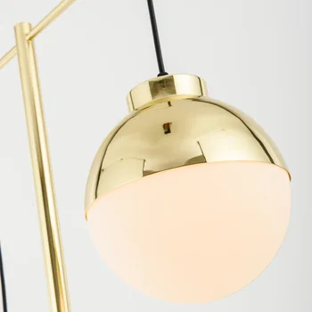 Ustvarjalne preprost talne svetilke stekleno kroglo stoječe svetilke chrome zlato za dnevno sobo, spalnica, nova oblika umetnosti dom dekoracija razsvetljava - 