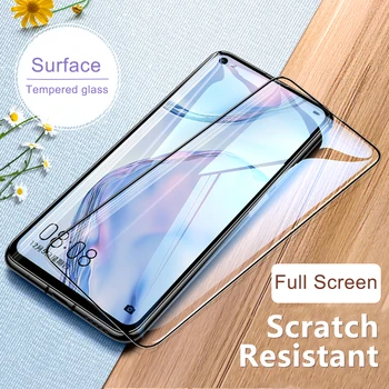 Črna Ukrivljen Polno kritje Kaljeno Steklo Za Huawei Nova 7 Pro screen protector Za Huawei Nova 7 Pro Spredaj Film - 