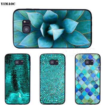YIMAOC Turkizno Sapphire Ohišje za Samsung Galaxy A7 A8 A9 A10 A20 A30 A40 A50 A70 M10 M20 M30 S10e J6 Plus - 