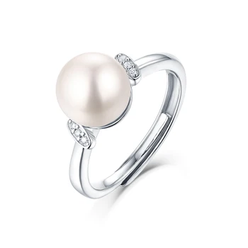 Yulaili 2020 Nove Bele Barve Prstani Poročni Prstani Za Ženske Elegance Pearl Obroč Dekle Rojstni Dan Posla Nakit - 