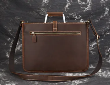 PNDME visoke kakovosti nori konj cowhide moške aktovko business casual vintage moda torbici preprost pravega usnja laptop torba - 