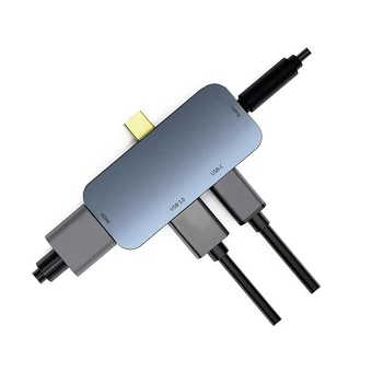 Tip-c HDMI Hub USB3.0 Aluminij Zlitine Prenosni za Miške, Tipkovnice Urad DJA88 - 