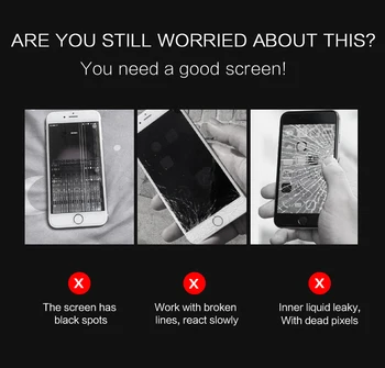 Kakovosti AAA Za iPhone 5S 5 5C SE LCD Zaslon za iPhone 6 Prikaz Računalnike, Zaslon na Dotik, z Darili, Orodja+Steklo film - 