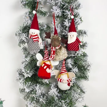 Božično Dekoracijo Srčkan Lutka Božič Obesek Spusti Okraski Božič Drevo Počitnice Viseči Okraski Darilo - 