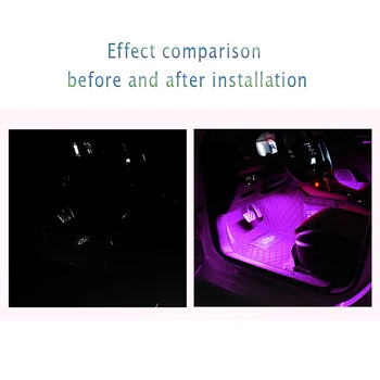 Avto notranjosti LED stopala edini okras svetlobni trakovi za BMW vse serije 1 2 3 4 5 6 7 X E F-serije E46 E90 X1 X3 X4 X5 X6 F07 F09 - 