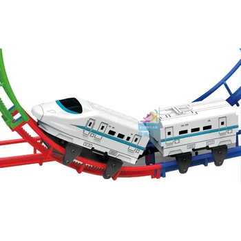 Igrače Železniškega Vozila Različnih Tri-Dimenzionalni Železniški Vozni Avto Z Lahkih Električnih Simulacije Vlak Otrok Zbiranje Igrač - 