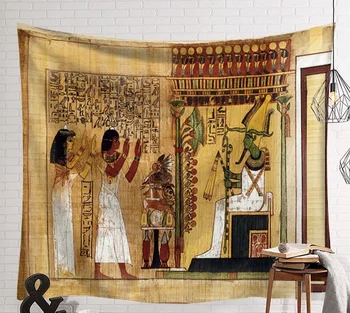 CAMMITEVER Egipt, Kralj, Kraljica Stensko Slikarstvo Tapiserija, Peščena Krpo za Tiskanje Fotografij dejanski Učinek Kot Steni Visi Umetnosti Prilagodite - 