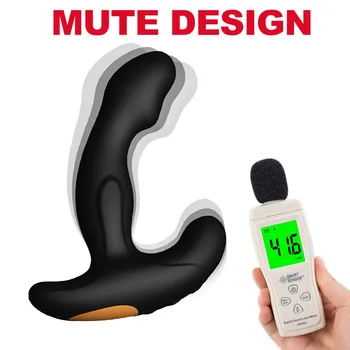 12 frekvenca moške silikonski prostate massager analni vibrator z brezžičnim daljinskim USB polnjenje nepremočljiva adult sex igrače - 