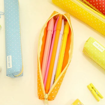 Srčkano sladkarije barvni svinčnik Kawaii pika Platno pero vrečko Tiskovine torbica za dekleta darilo pisarni šolske potrebščine escolar Canetas - 