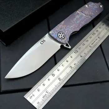 Visoka kakovost ležajev TC4 Titana ročaj D2 rezilo, nož za lov kampiranje na prostem self-defense nož taktično vojske nož za Preživetje - 