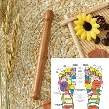 Leseno Nogo Telo Massager Palico Akupunktura Reflexology Massager Lajšanje Bolečine V Mišicah Sprostitev Orodja - 