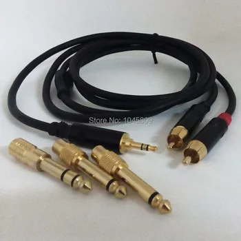 Novo 6.3 mm do 6,3 mm Ali 6,3 mm do 3,5 mm Moški Jack Stereo Glasbe Avdio Kabla za Zvok Zvok Zvočniki - 